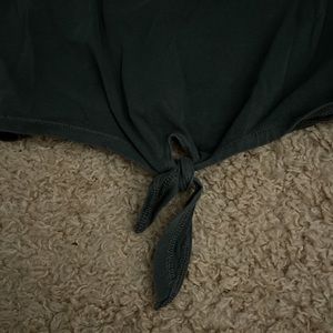 Long sleeve front tie shirt